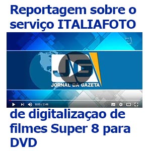 Reportagem sobre super 8 para DVD Italiafoto TV Gazeta
