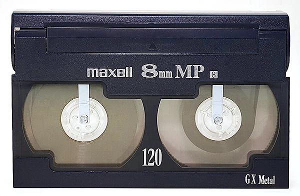 Fita de vídeo Video8 de 8 mm para digitalização