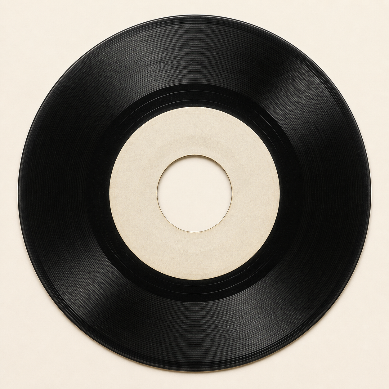 Compacto 45 rpm de vinil para identificação e digitalização de áudio