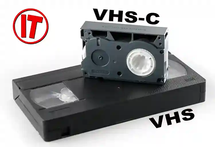Comparação entre fita VHS e fita VHS-C para digitalização
